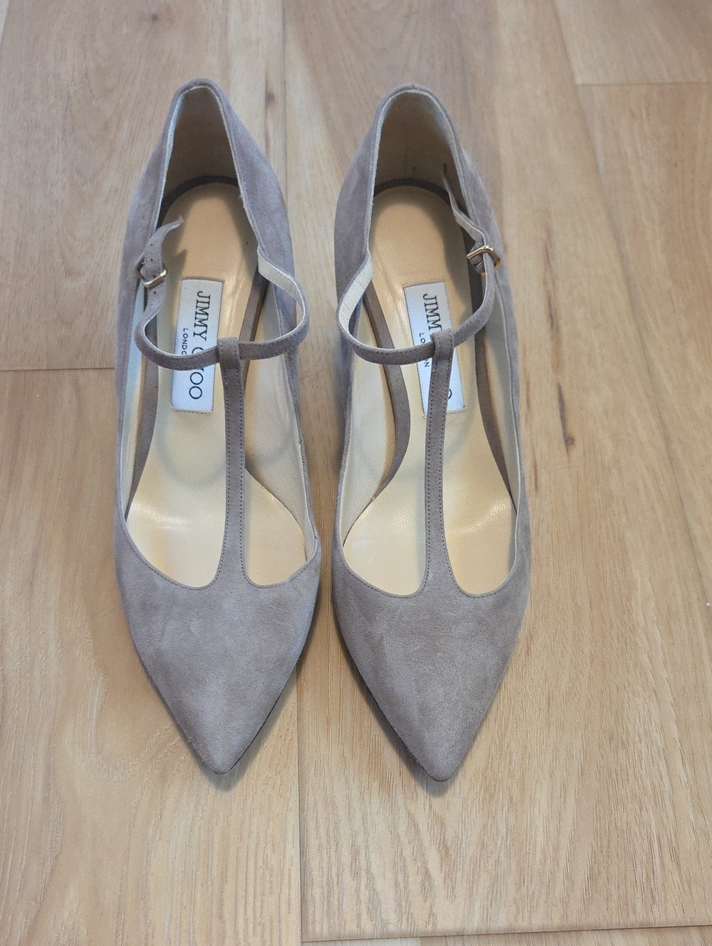 Jimmy Choo Dari Suede Tstrap Size 10 - Picture 2 of 6